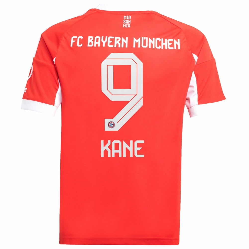 Harry Kane Bayern Munich Youth 2025/26 Home Replica Jersey Red - Adidas