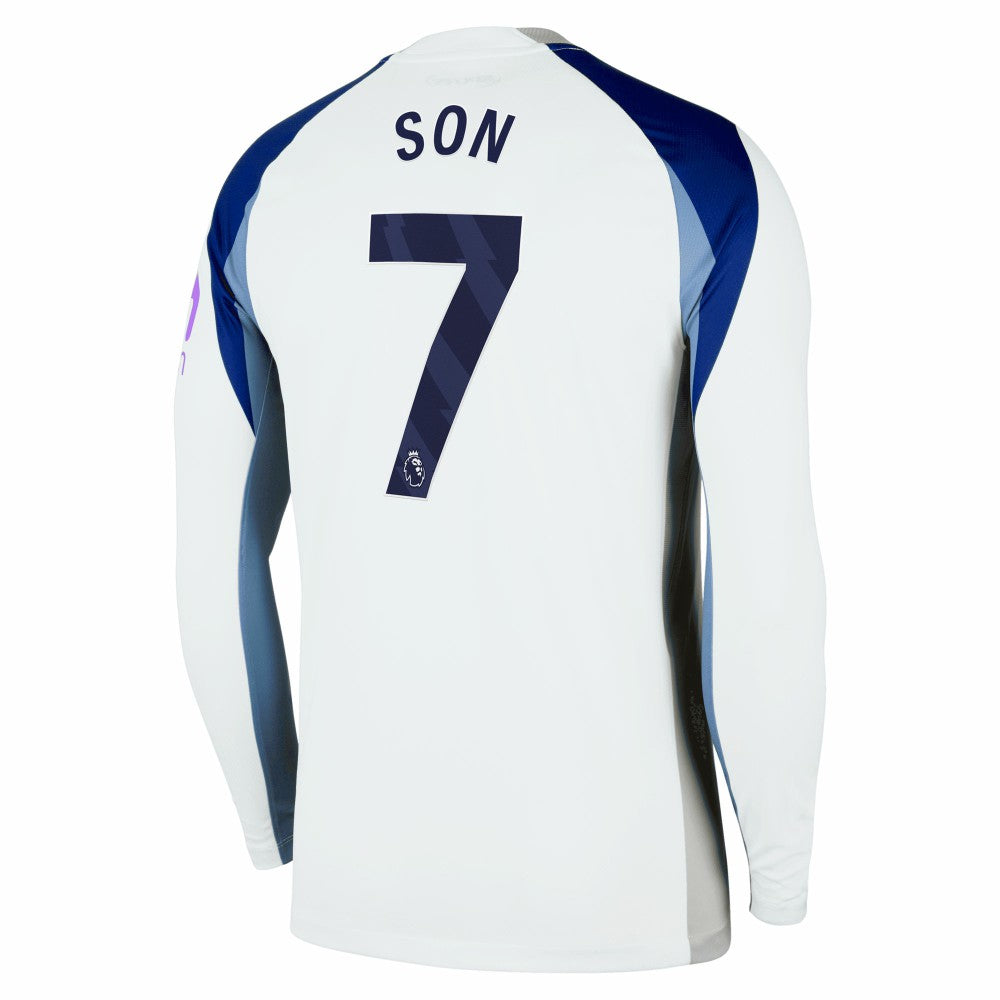 Son Heung-Min Tottenham Hotspur 2025/26 Home Replica Long Sleeve Jersey White - Nike