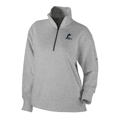 Miami Marlins Columbia Women's Birchwood Hills Quarter-Zip Pullover | MLB Shop