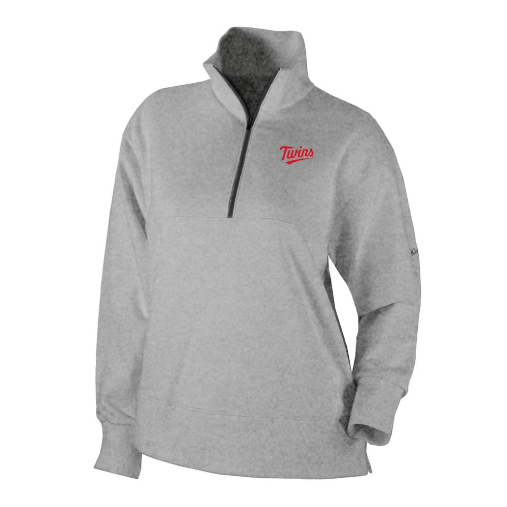 Minnesota Twins Columbia Women's Birchwood Hills Quarter-Zip Pullover | MLB New