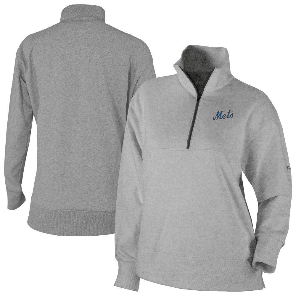 New York Mets Columbia Women's Birchwood Hills Quarter-Zip Pullover | MLB Discount