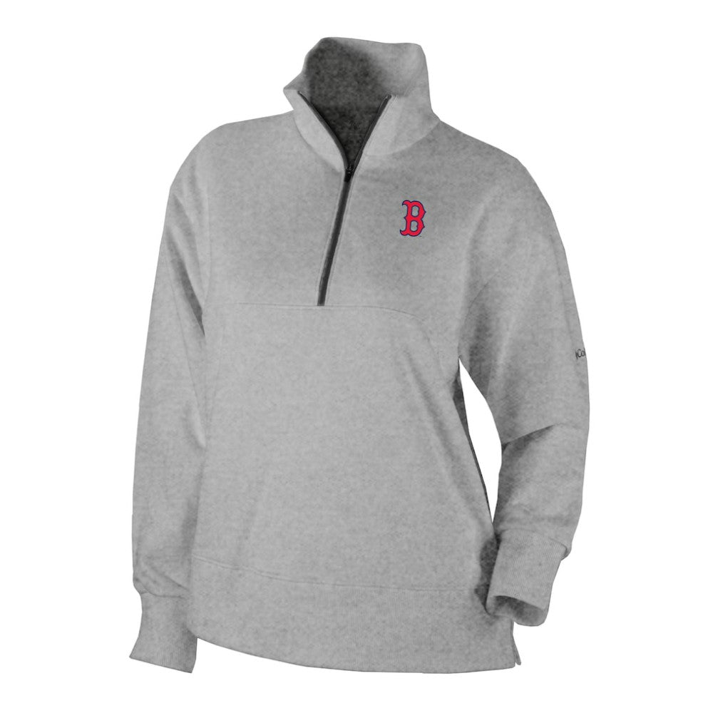 Boston Red Sox Columbia Women's Birchwood Hills Quarter-Zip Pullover | MLB Near me