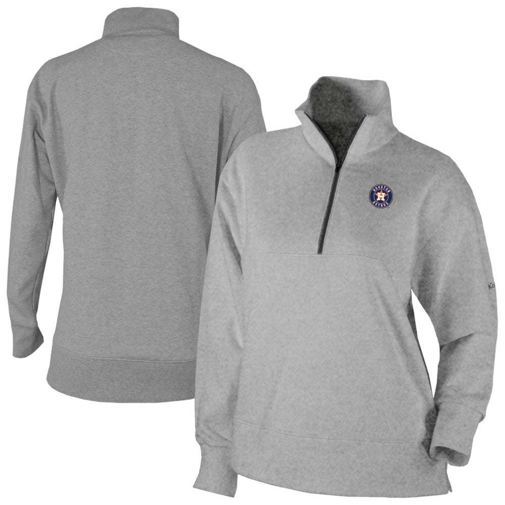 Houston Astros Columbia Women's Birchwood Hills Quarter-Zip Pullover | MLB Discount
