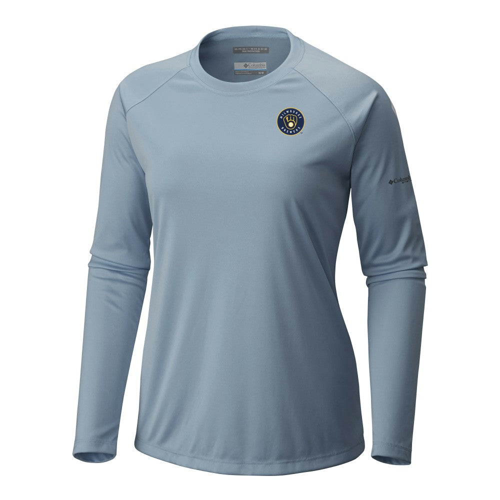 Milwaukee Brewers Columbia Tidal Tee II Long Sleeve T-Shirt | MLB On Sale