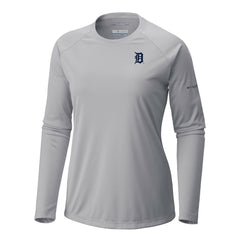 Detroit Tigers Columbia Tidal Tee II Long Sleeve T-Shirt | MLB New