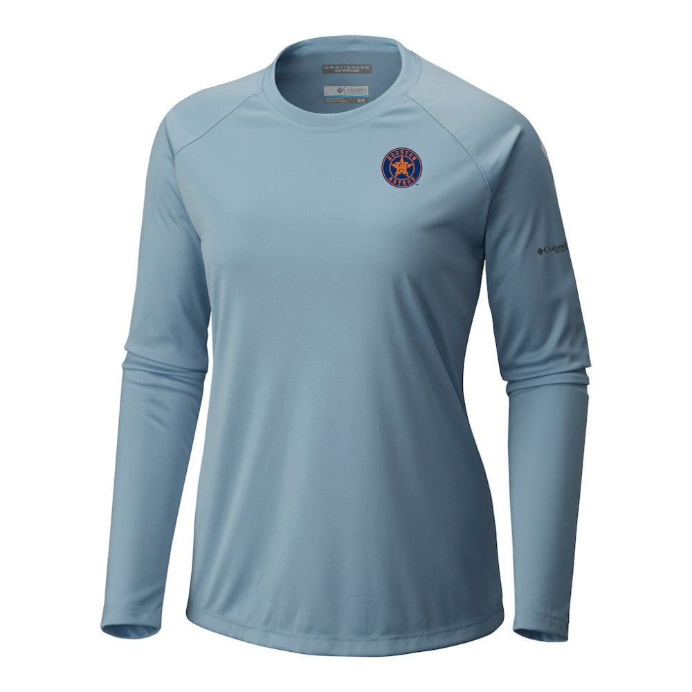 Houston Astros Columbia Tidal Tee II Long Sleeve T-Shirt | MLB For sale