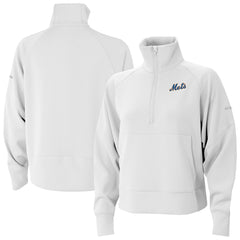 New York Mets Columbia Women's Wickhams Hills Raglan Omni-Wick Quarter-Zip Pullover | MLB For sale