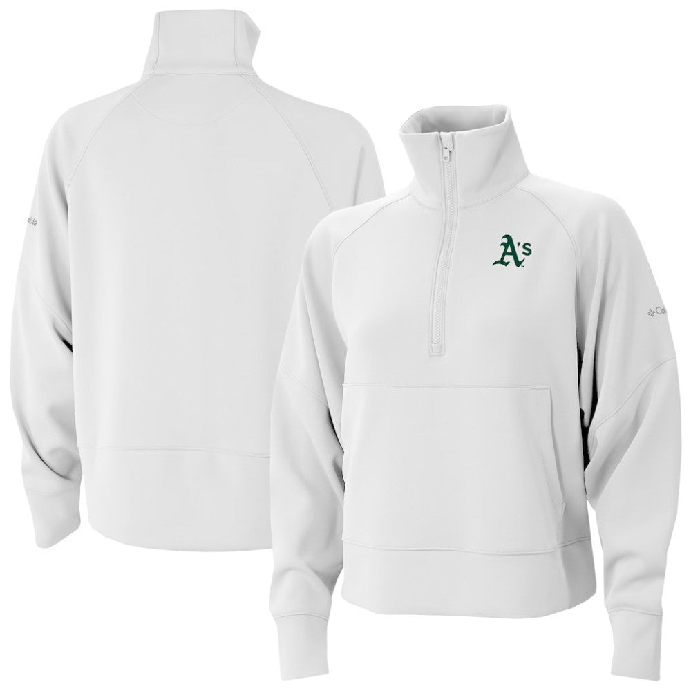 Athletics Columbia Women's Wickhams Hills Raglan Omni-Wick Quarter-Zip Pullover | MLB Online