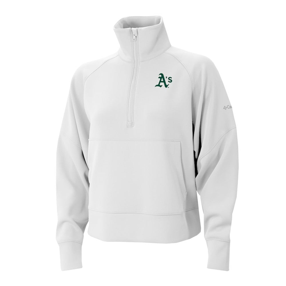 Athletics Columbia Women's Wickhams Hills Raglan Omni-Wick Quarter-Zip Pullover | MLB Online
