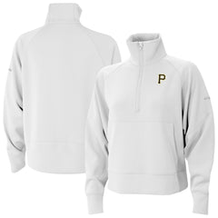 Pittsburgh Pirates Columbia Women's Wickhams Hills Raglan Omni-Wick Quarter-Zip Pullover | MLB For sale