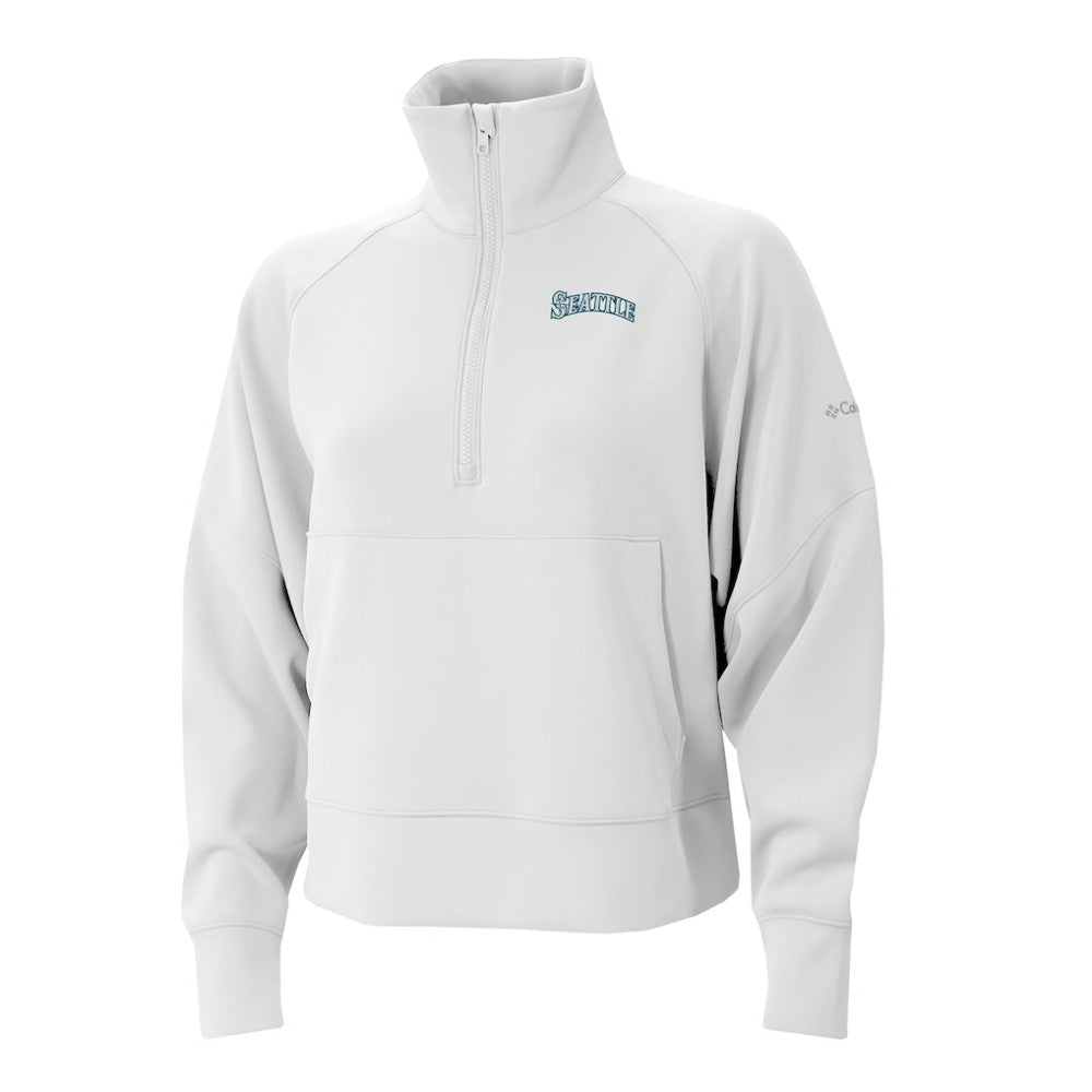 Seattle Mariners Columbia Women's Wickhams Hills Raglan Omni-Wick Quarter-Zip Pullover | MLB Online
