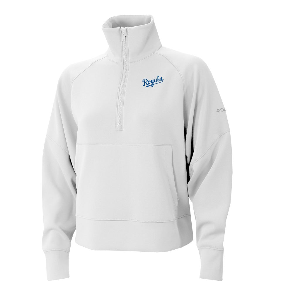 Kansas City Royals Columbia Women's Wickhams Hills Raglan Omni-Wick Quarter-Zip Pullover | MLB For sale