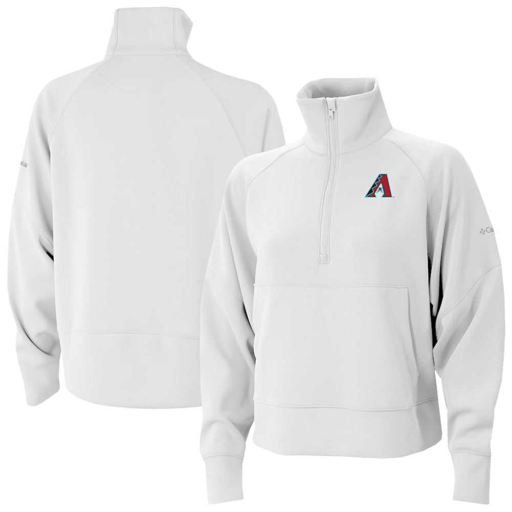 Arizona Diamondbacks Columbia Women's Wickhams Hills Raglan Omni-Wick Quarter-Zip Pullover | MLB Outlet