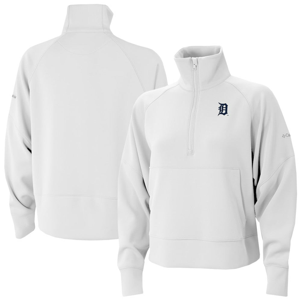 Detroit Tigers Columbia Women's Wickhams Hills Raglan Omni-Wick Quarter-Zip Pullover | MLB Online