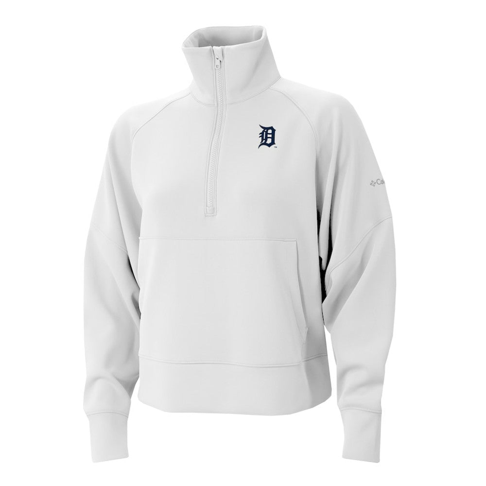 Detroit Tigers Columbia Women's Wickhams Hills Raglan Omni-Wick Quarter-Zip Pullover | MLB Online