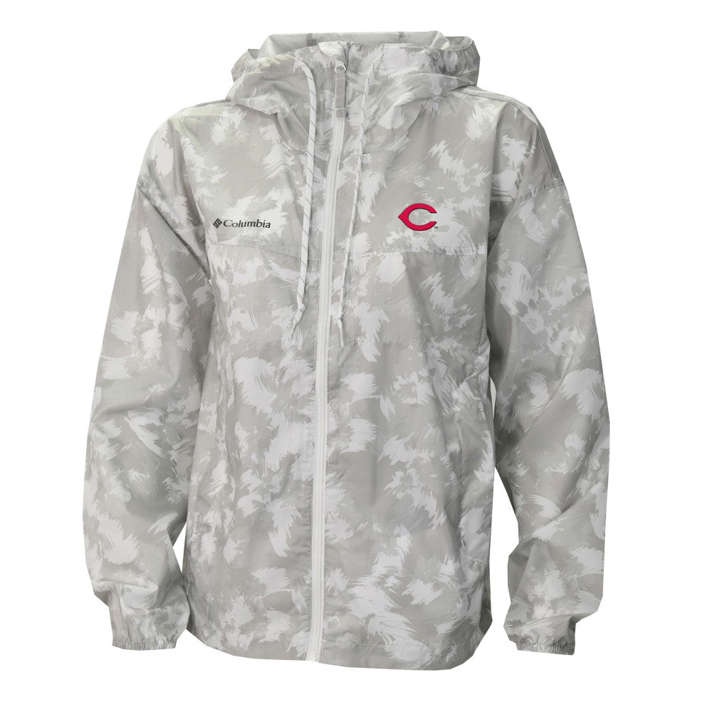 Cincinnati Reds Columbia Women's Flash Challenger Full-Zip Hoodie Windbreaker Jacket | MLB For sale