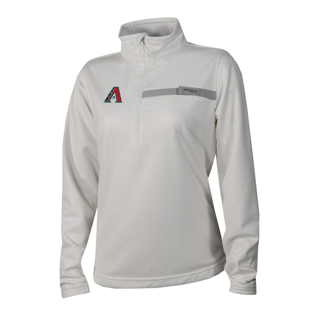 Arizona Diamondbacks Columbia Women's Skiff Guide Fleece Half-Zip Pullover Jacket | MLB Sale