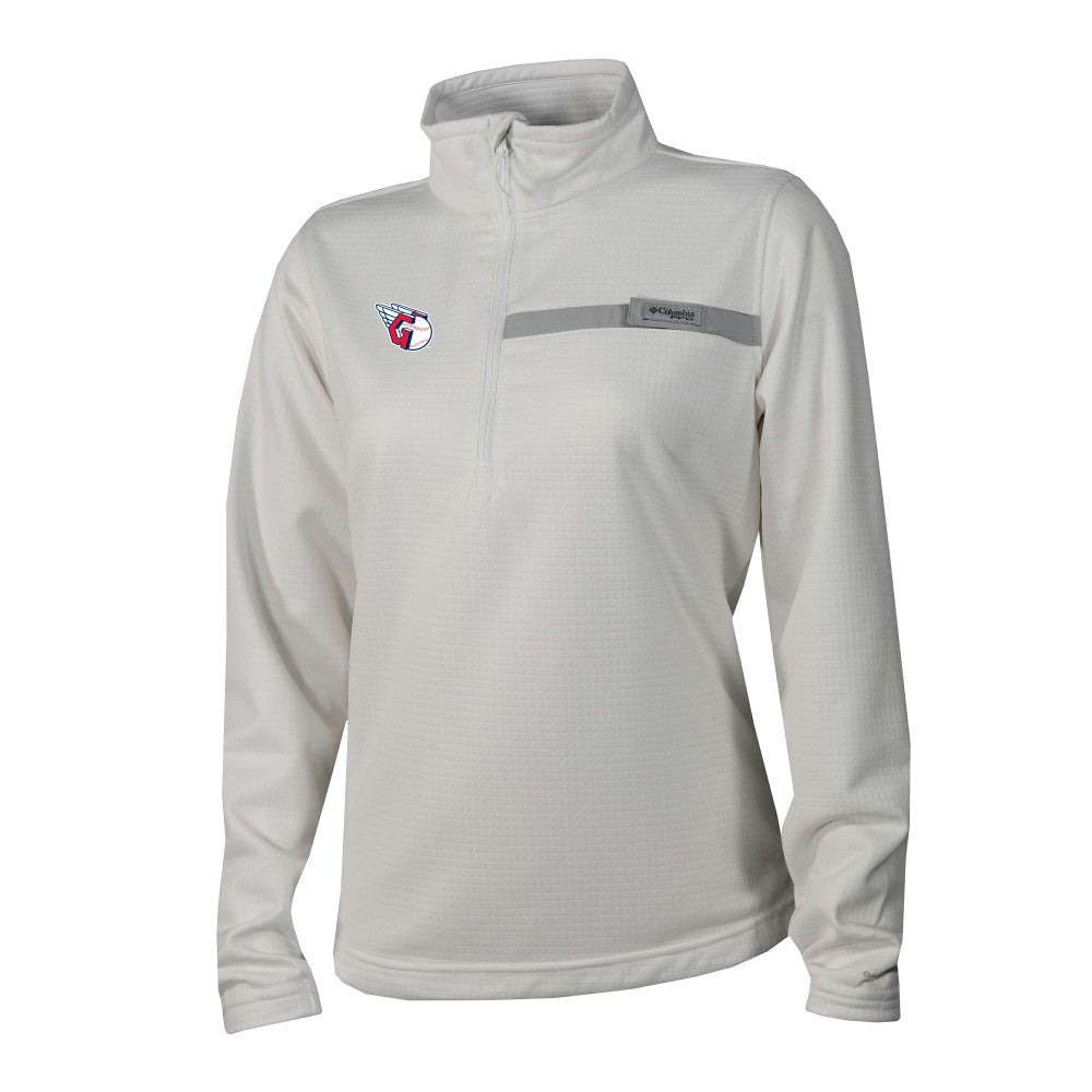 Cleveland Guardians Columbia Women's Skiff Guide Fleece Half-Zip Pullover Jacket | MLB New