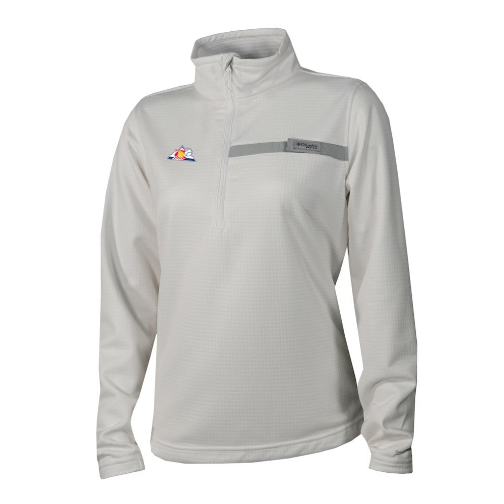 Colorado Rockies Columbia Women's Skiff Guide Fleece Half-Zip Pullover Jacket | MLB For sale