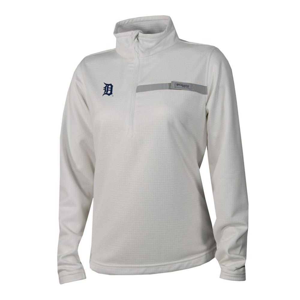 Detroit Tigers Columbia Women's Skiff Guide Fleece Half-Zip Pullover Jacket | MLB For sale