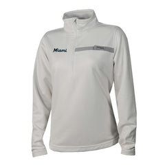 Miami Marlins Columbia Women's Skiff Guide Fleece Half-Zip Pullover Jacket | MLB Near me