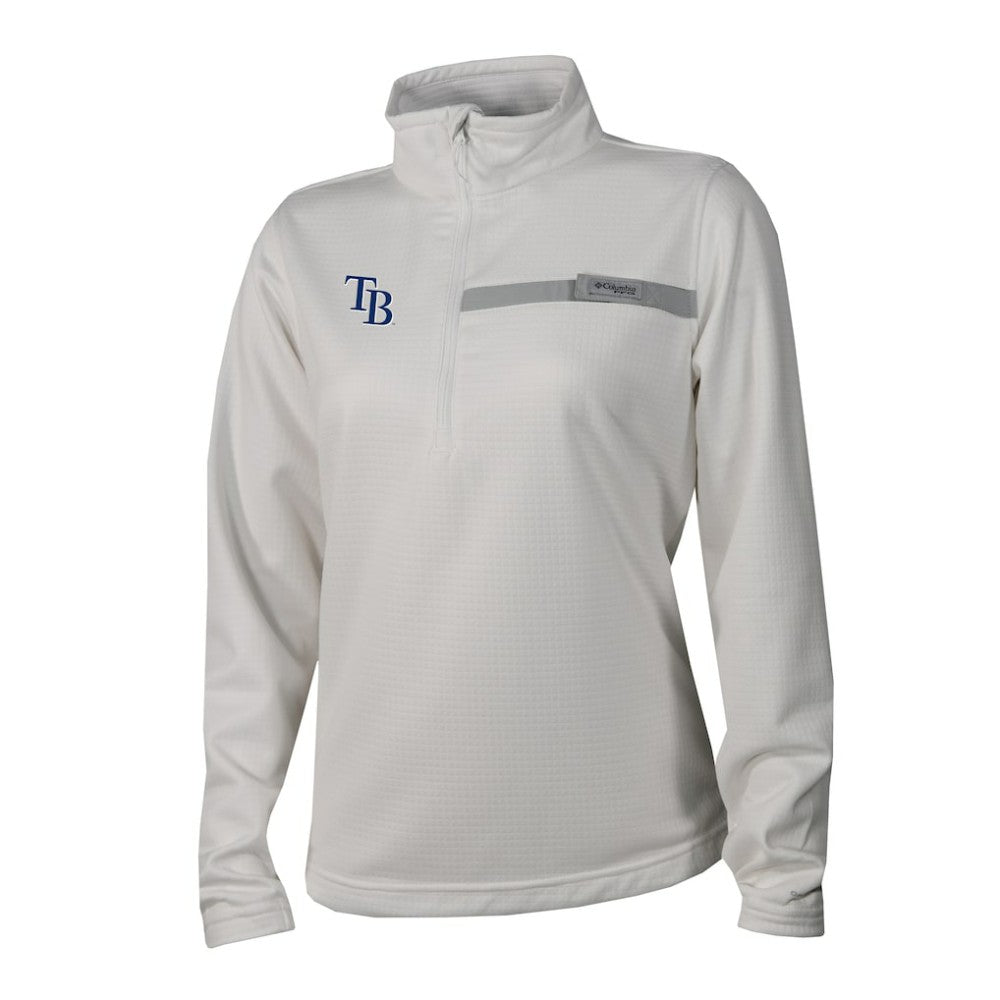 Tampa Bay Rays Columbia Women's Skiff Guide Fleece Half-Zip Pullover Jacket | MLB US