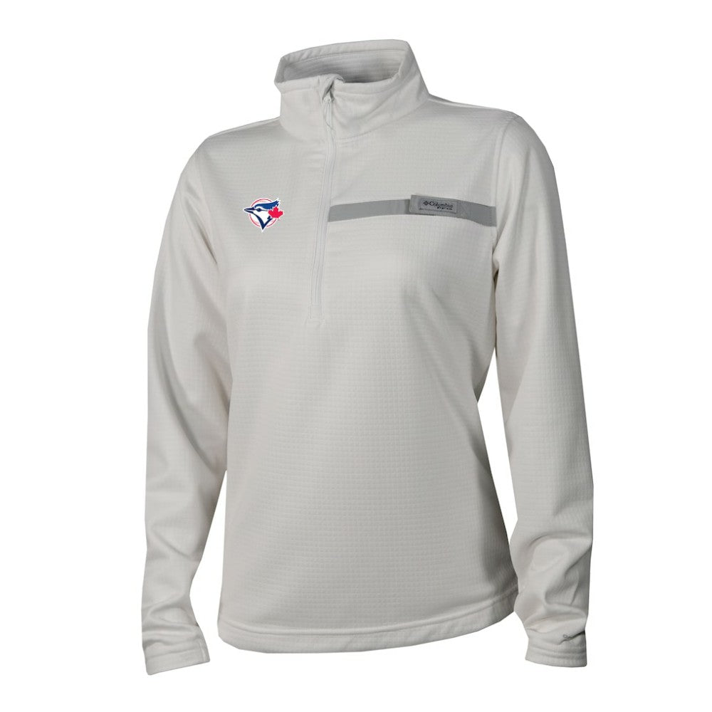 Toronto Blue Jays Columbia Women's Skiff Guide Fleece Half-Zip Pullover Jacket | MLB For sale