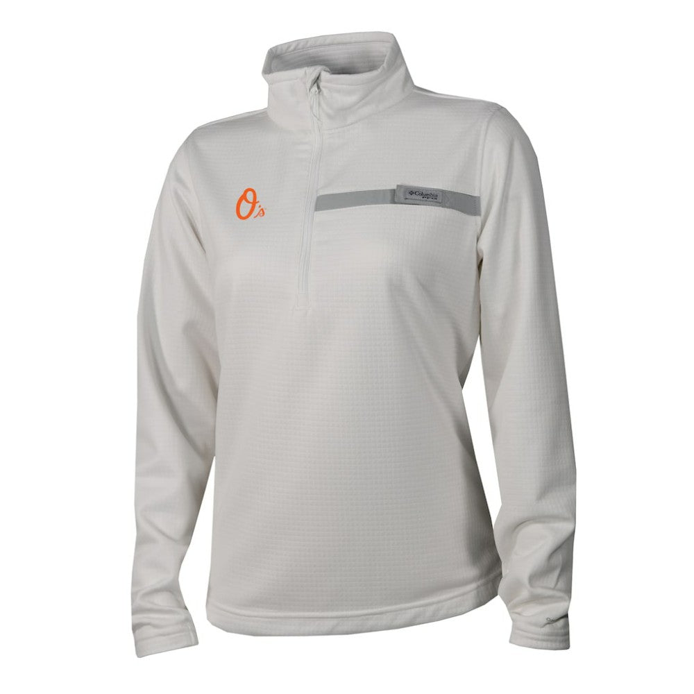 Baltimore Orioles Columbia Women's Skiff Guide Fleece Half-Zip Pullover Jacket | MLB On Sale