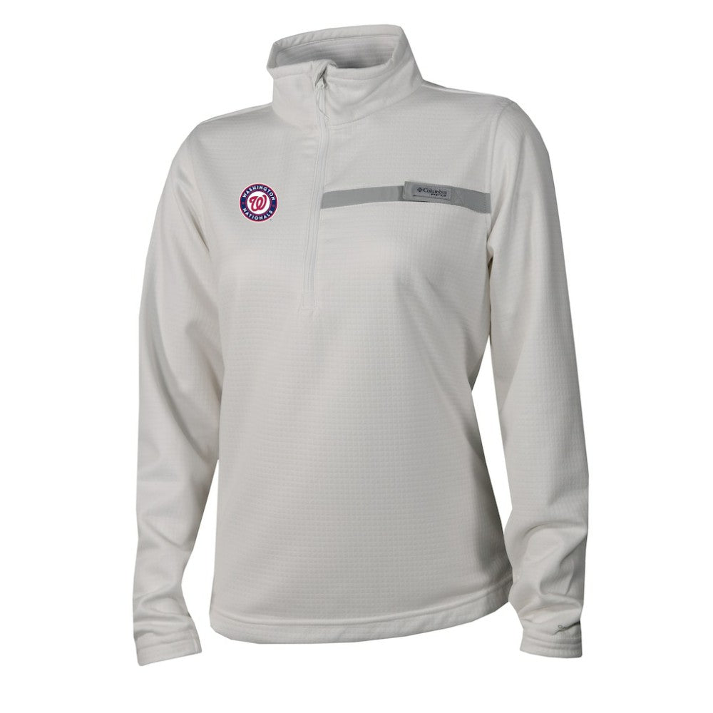 Washington Nationals Columbia Women's Skiff Guide Fleece Half-Zip Pullover Jacket | MLB Outlet