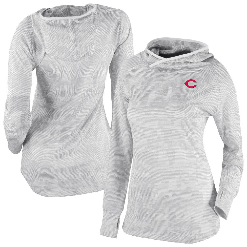 Cincinnati Reds Columbia Women's Omni-Wick Sunday Ball Raglan Pullover Hoodie | MLB US