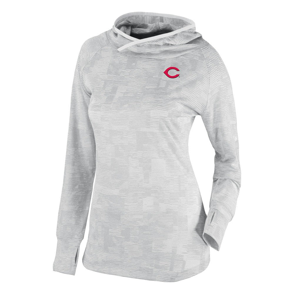 Cincinnati Reds Columbia Women's Omni-Wick Sunday Ball Raglan Pullover Hoodie | MLB US
