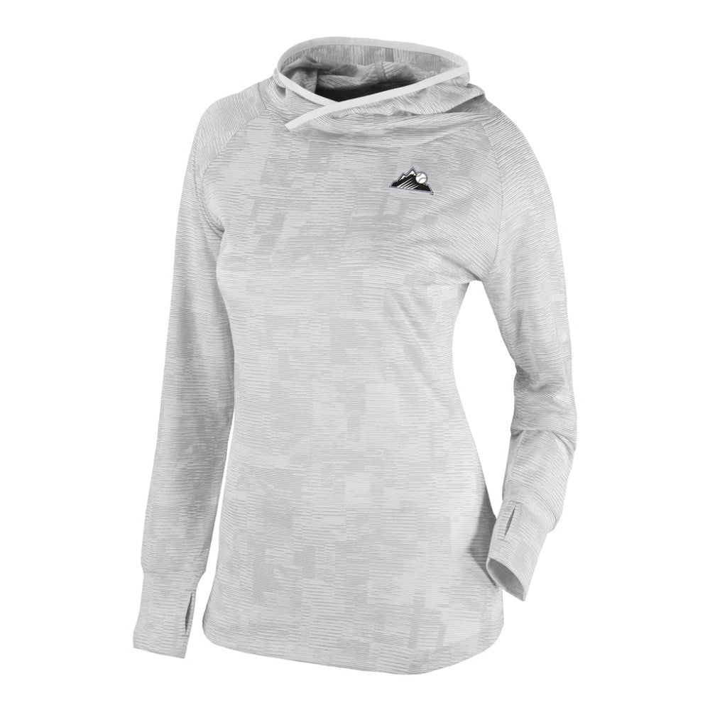 Colorado Rockies Columbia Women's Omni-Wick Sunday Ball Raglan Pullover Hoodie | MLB Discount