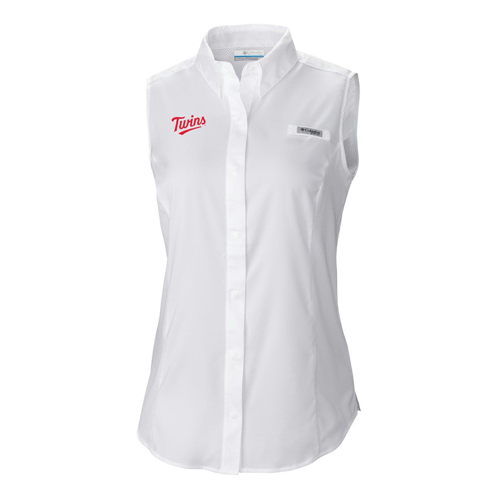 Minnesota Twins Columbia Women's Tamiami Sleeveless Shirt | MLB Online