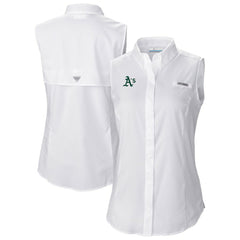 Athletics Columbia Women's Tamiami Sleeveless Shirt | MLB Shop