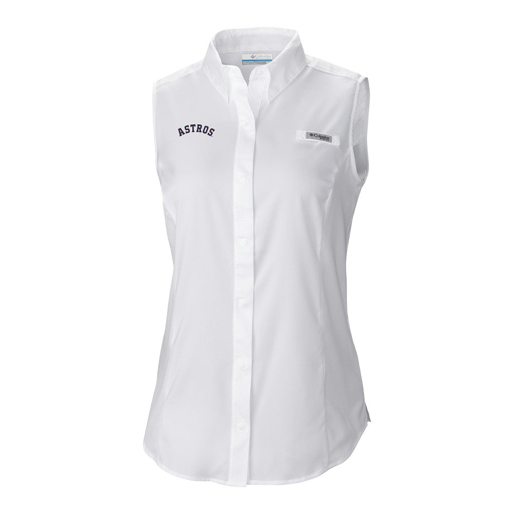 Houston Astros Columbia Women's Tamiami Sleeveless Shirt | MLB Sale