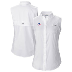 Toronto Blue Jays Columbia Women's Tamiami Sleeveless Shirt | MLB US