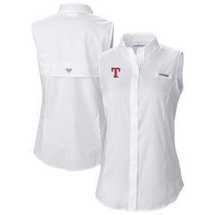 Texas Rangers Columbia Women's Tamiami Sleeveless Shirt | MLB On Sale