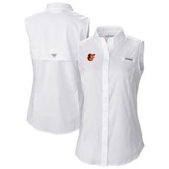 Baltimore Orioles Columbia Women's Tamiami Sleeveless Shirt | MLB New