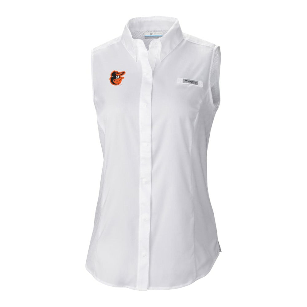 Baltimore Orioles Columbia Women's Tamiami Sleeveless Shirt | MLB New