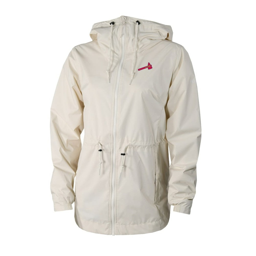 Atlanta Braves Columbia Women's Lily Park Full-Zip Rain Jacket | MLB Sale