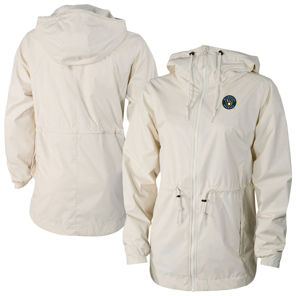 Milwaukee Brewers Columbia Women's Lily Park Full-Zip Rain Jacket | MLB Outlet