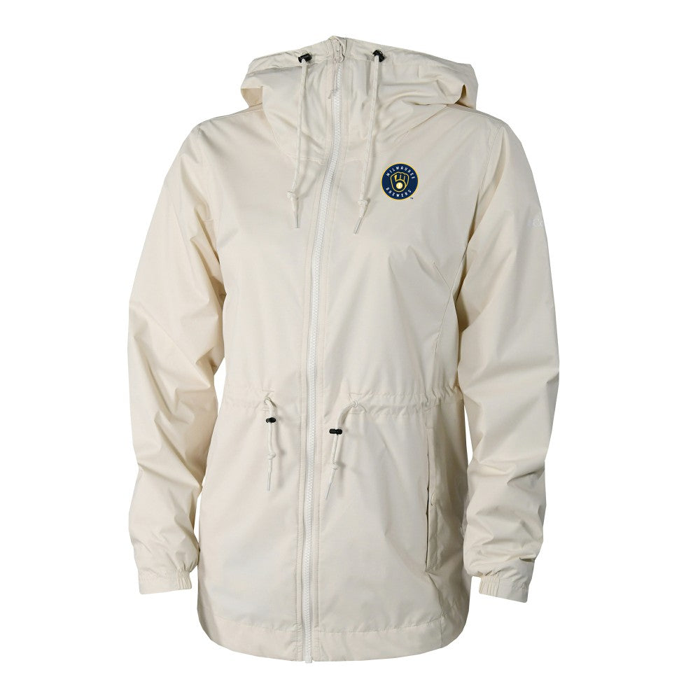 Milwaukee Brewers Columbia Women's Lily Park Full-Zip Rain Jacket | MLB Outlet