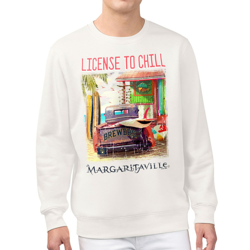 Milwaukee Brewers Margaritaville License to Chill Fleece Sweatshirt | MLB Near me