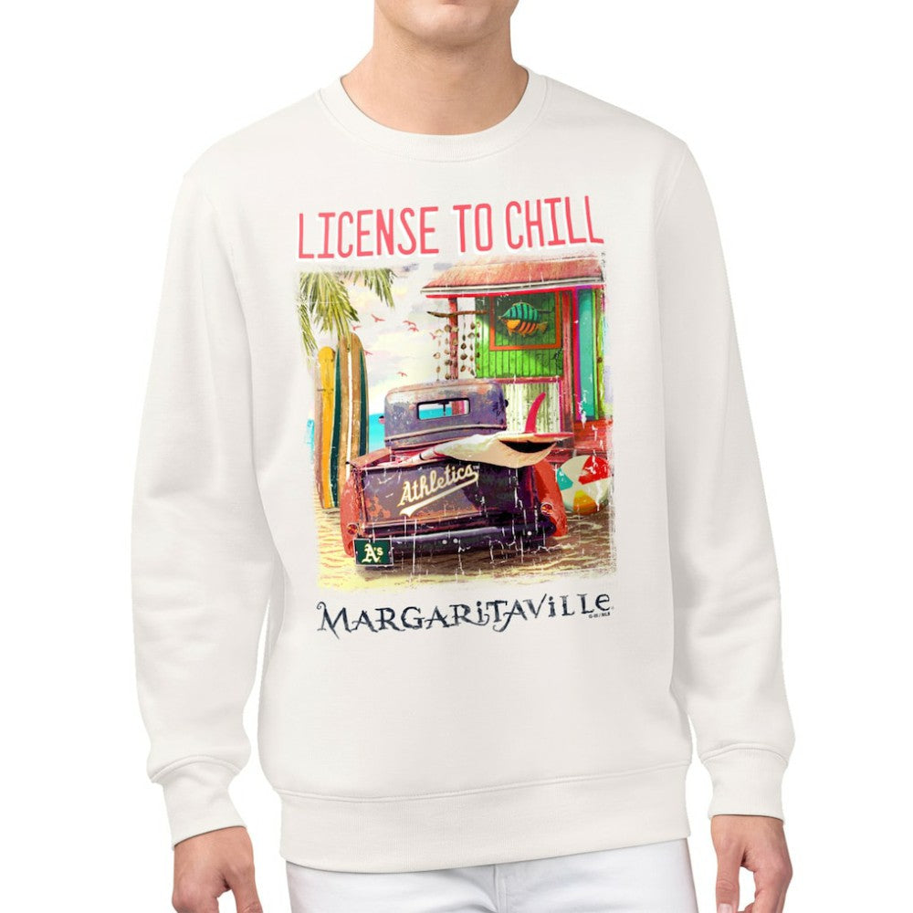 Athletics Margaritaville License to Chill Fleece Sweatshirt | MLB Discount