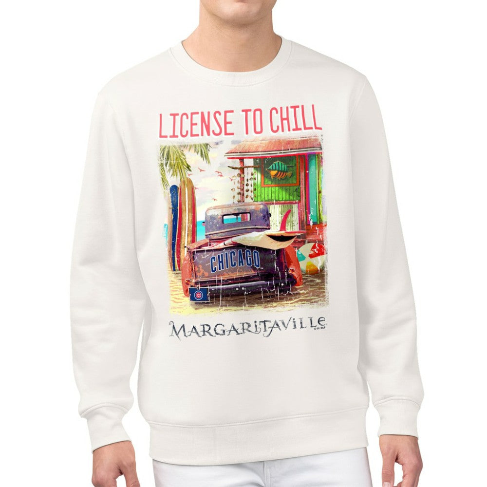 Chicago Cubs Margaritaville License to Chill Fleece Sweatshirt | MLB On Sale
