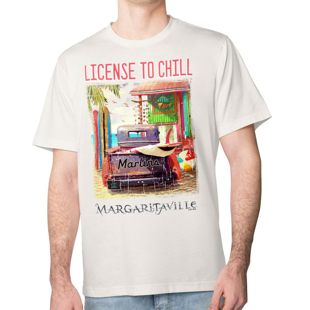 Miami Marlins Margaritaville License to Chill T-Shirt | MLB US