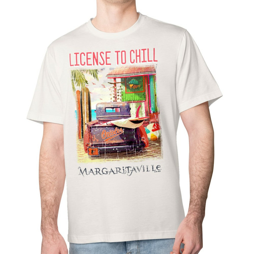 Baltimore Orioles Margaritaville License to Chill T-Shirt | MLB US