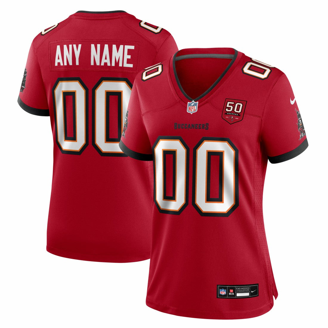 Tampa Bay Buccaneers Nike Women's 50th Season Custom Game Jersey