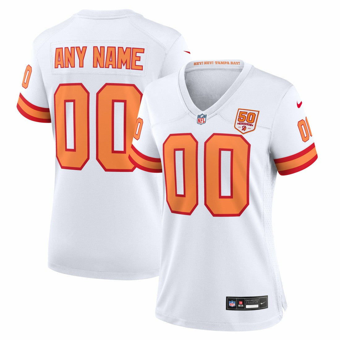 Tampa Bay Buccaneers Nike 76  Women's 50th Season Alternate Custom Game Jersey