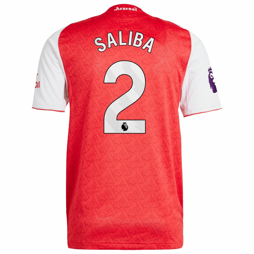 William Saliba Arsenal 2025/26 Home Player Jersey Red - Adidas
